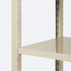 棚受けのフラット化で長尺物にも対応可能