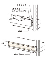 グッシェルフオプション・落下防止バー