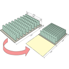 固定棚と比べ2倍の格納効率