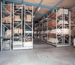 移動ラック納入事例・繊維業界