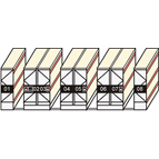 均等散開通路機構で棚卸し作業も快適に