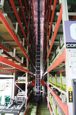 株式会社アイエイアイ殿　CS（186パレット）には、約50種類、最長4mのアルミ資材を格納する